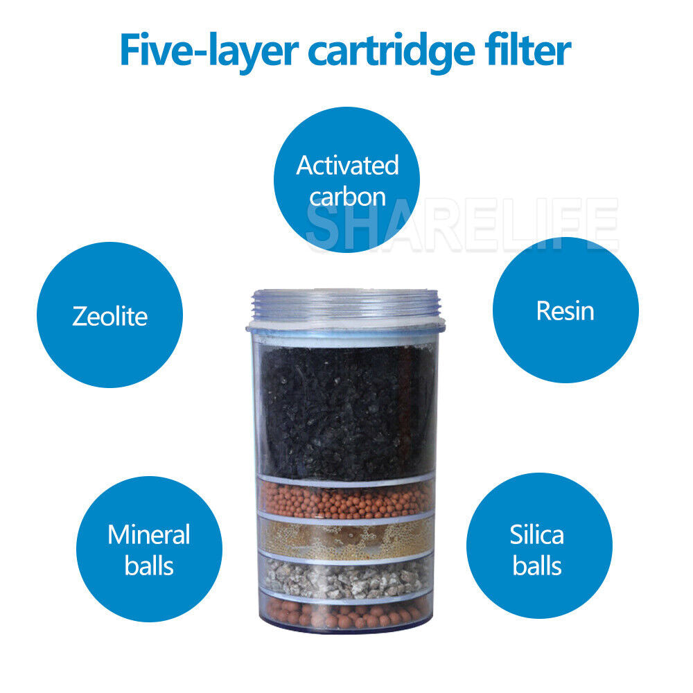 8 Stage Ceramic Water Purifier Carbon Filter Bottle 14L Bench Top Dispenser